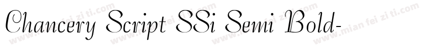 Chancery Script SSi Semi Bold字体转换